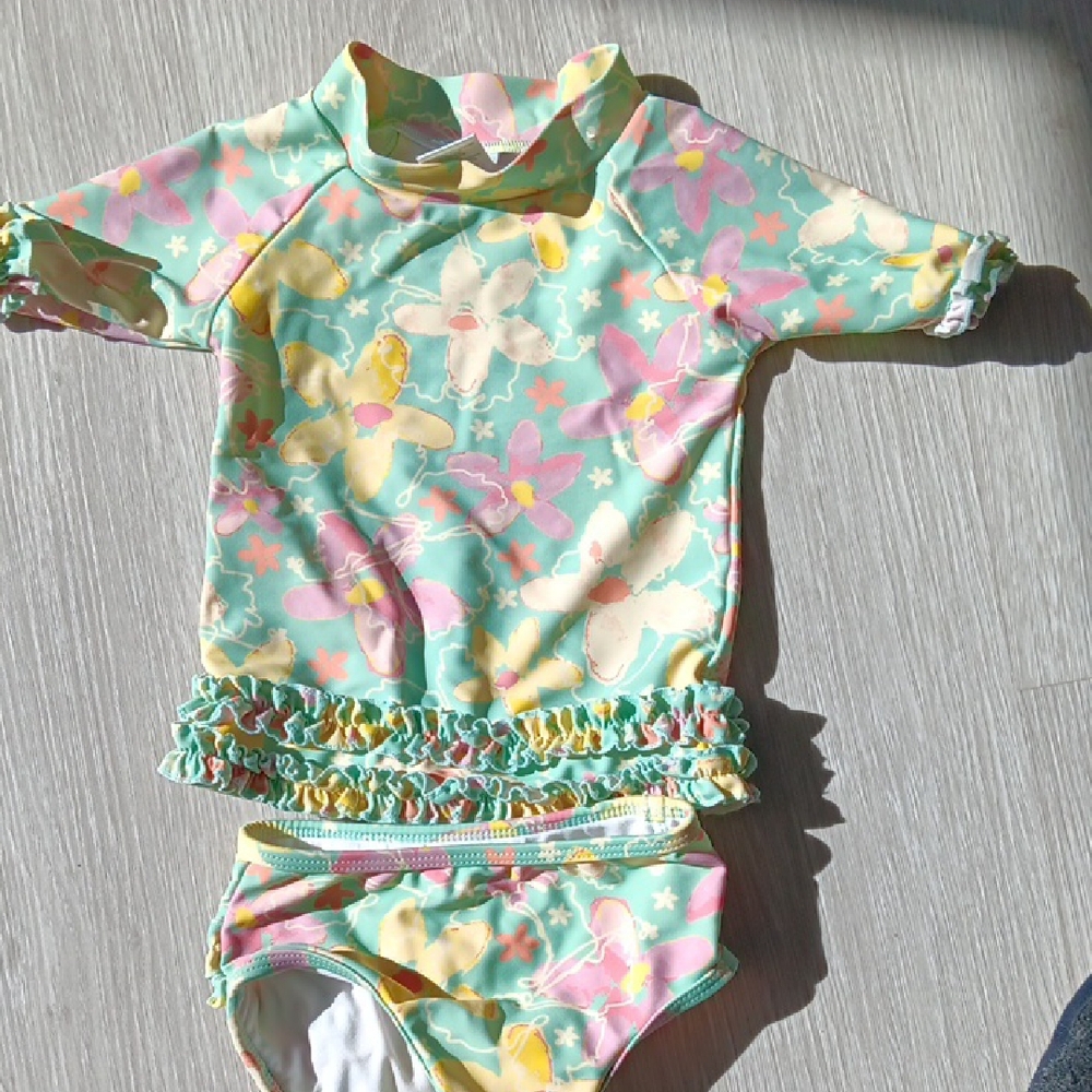 Floral Kids Swim Set